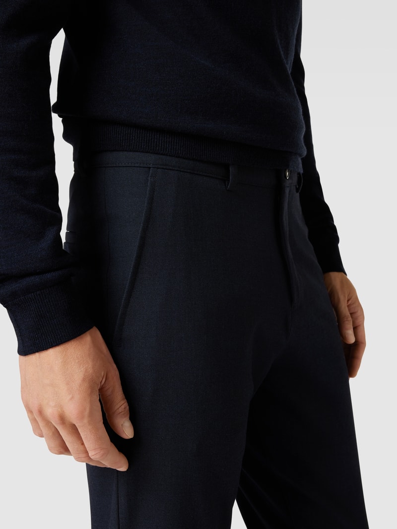 Chino mit Eingrifftaschen Modell 'ROBERT' in marineblau