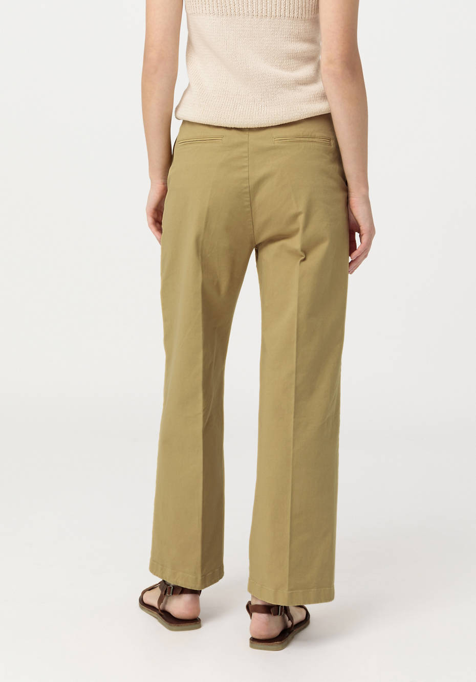 Hose Wide Leg aus Bio-Baumwolle mit Hanf
