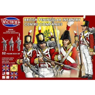 28mm Napoleonic British Peninsular Infantry Centre Companies