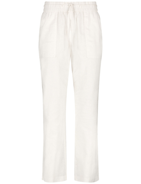 Schlupfhose Easy Fit aus Baumwoll-Leinen