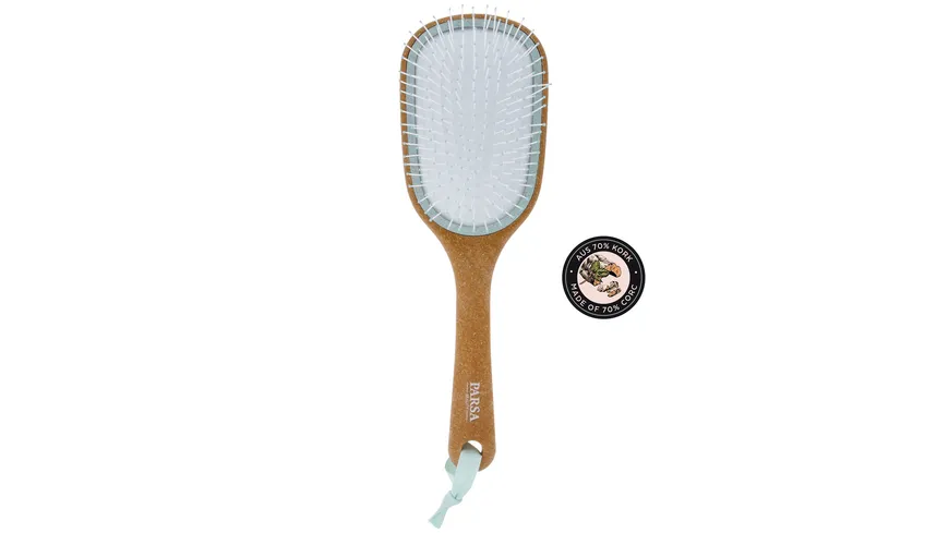 PARSA Beauty Nature Love Kork Entwirr-Haarbürste Wet & Dry Organic groß