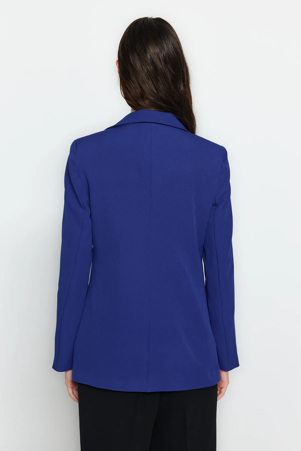 Trendyol Collection  Saks Regular gefütterter Zweireiher-Blazer aus Webstoff TWOSS21CE0137
