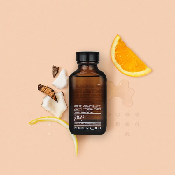 Booming Bob Baby Oil Gentle Olive & Moisturising Chamomile Babyöl