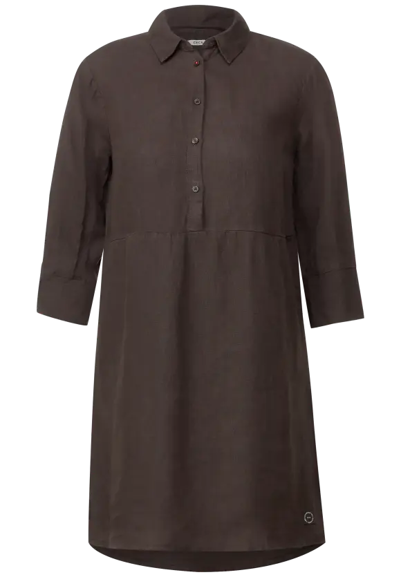 CECIL Leinenkleid mit Knopfleiste