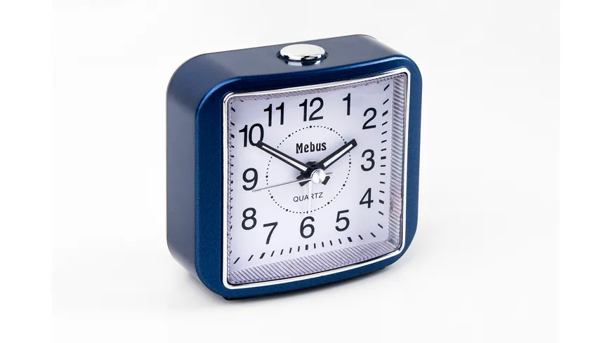 Mebus Quarzwecker blau blau