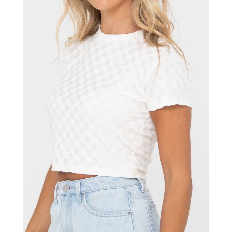 RUSTY LARA SHORT SLEEVE BABY TEE T-Shirt Damen