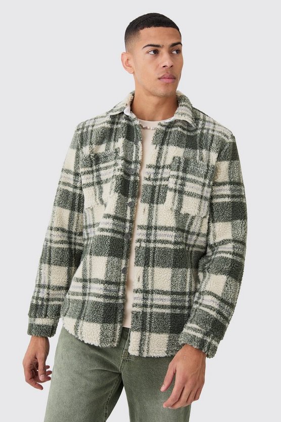 Kariertes Borg-Overshirt