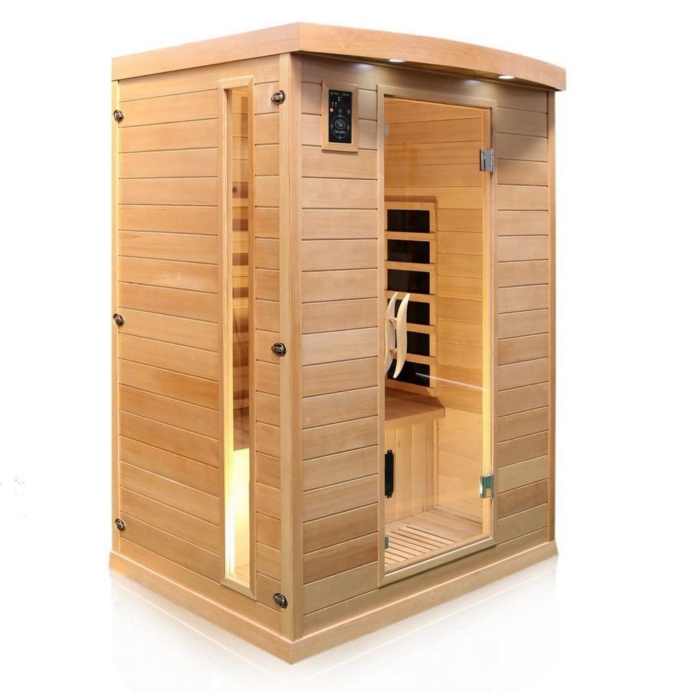 Dewello Infrarotkabine Infrarotsauna PIERSON 135cm x105cm x 190cm Dual-Therm