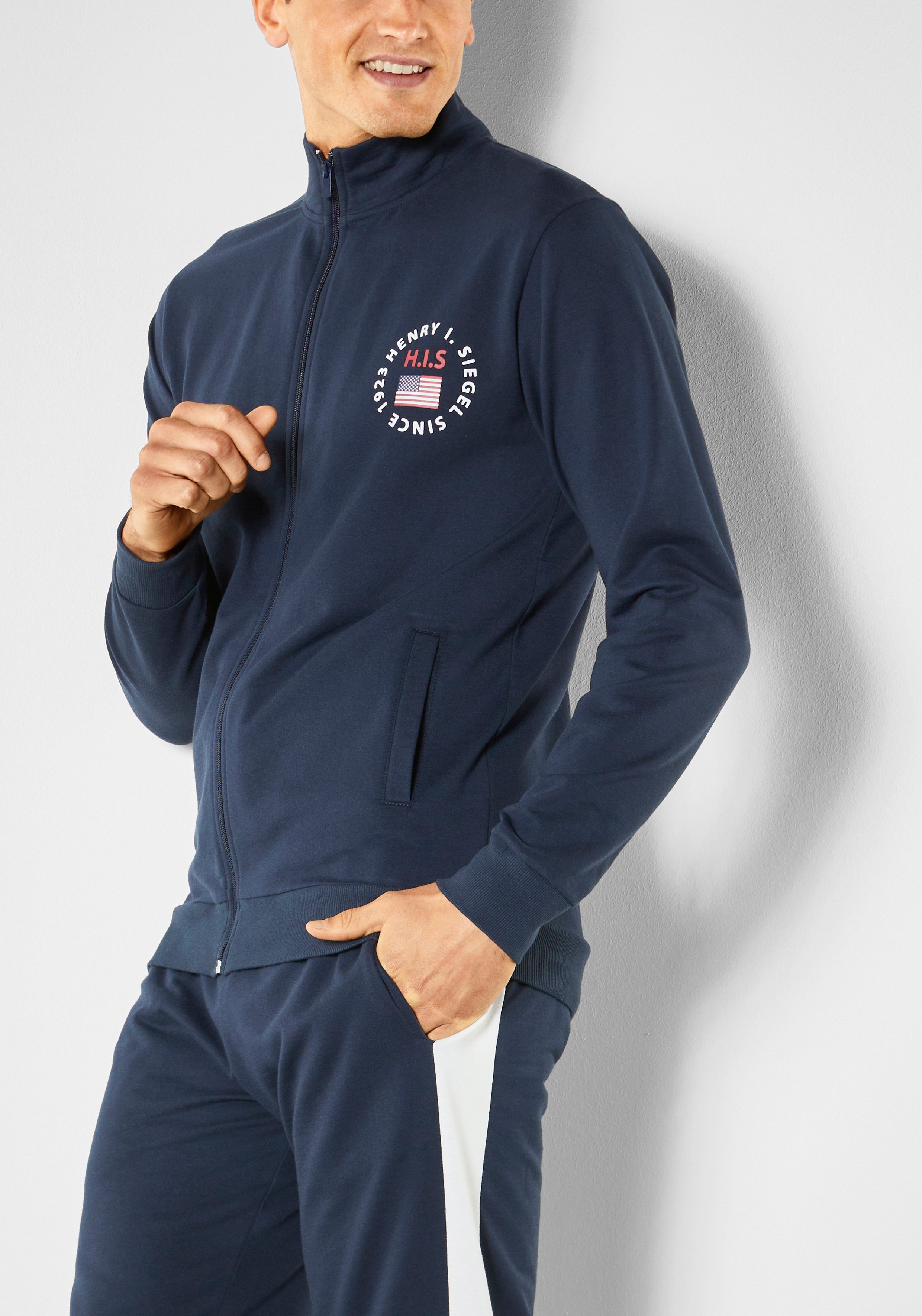 H.I.S Sweatjacke mit Stehkragen