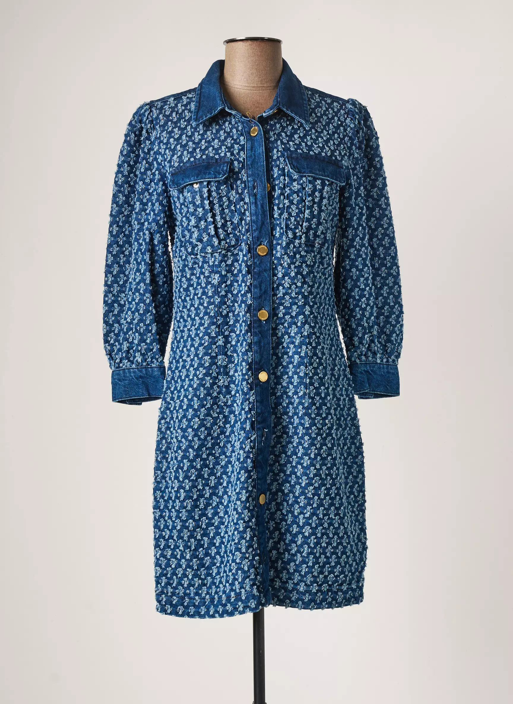 Essentiel Antwerp Robes Mi Longues Femme couleur bleu