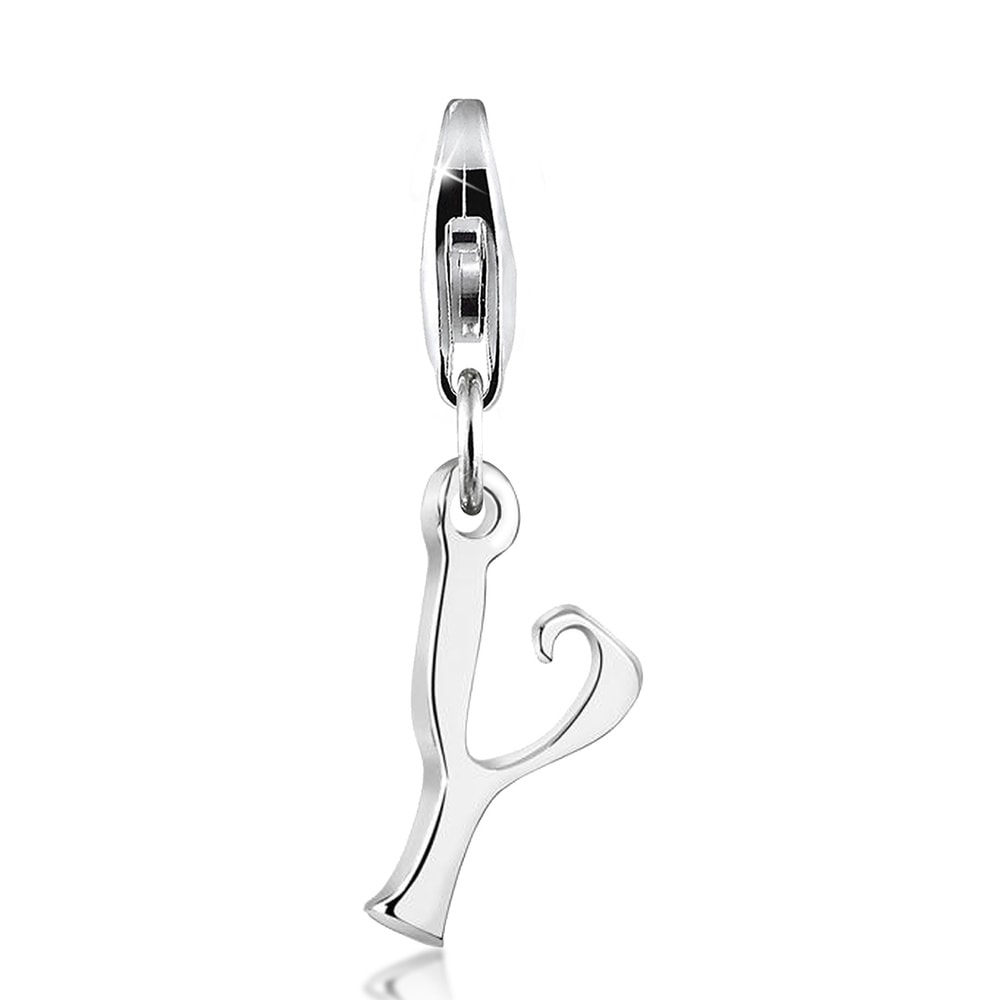 Nenalina Nenalina Amulette Pendentif Charm Lettre en argent sterling 925 pour tous les s p Pendentif