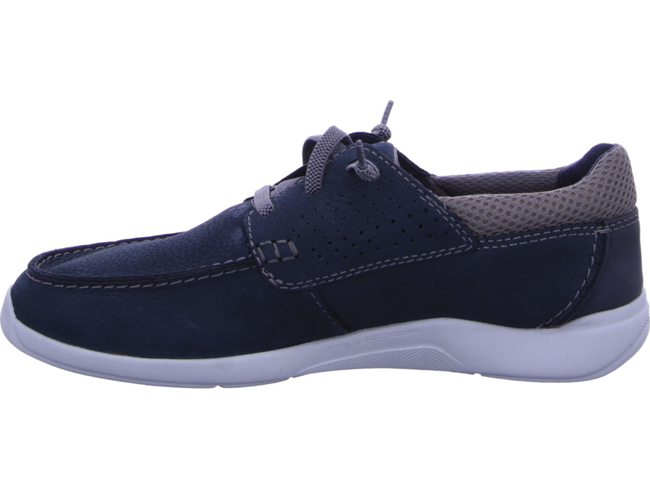 CLARKS Komfort Slipper blau Gorwin Moc