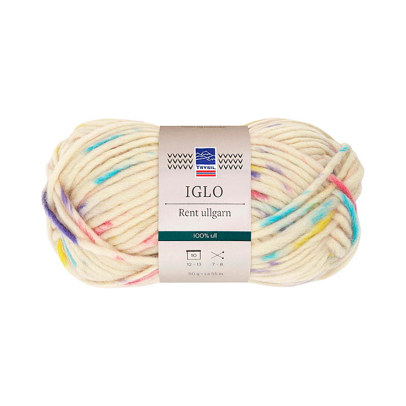 Iglo ullgarn lollipop print