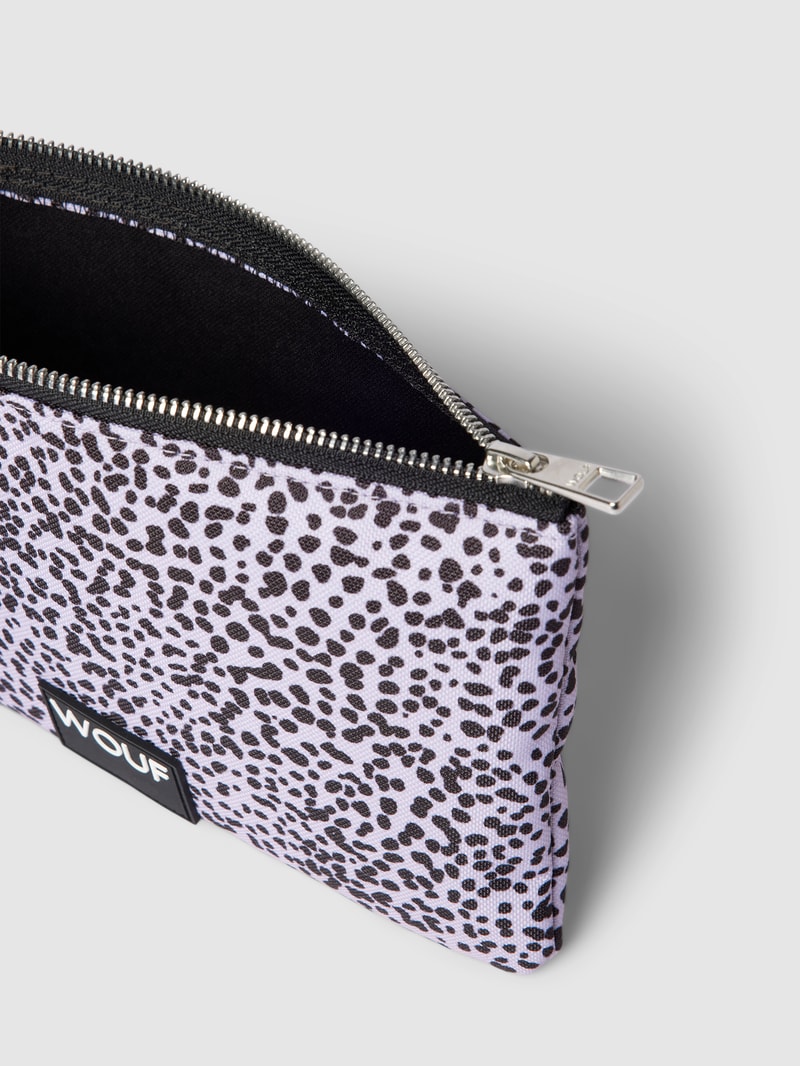 Pouch mit Allover-Muster Modell 'Julia' in lila