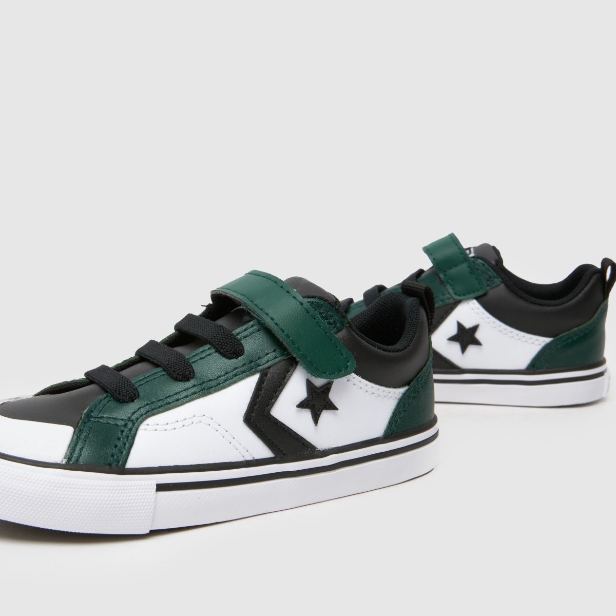 Converse fehér és zöld Pro Blaze Easy-on fiú junior tornacipő