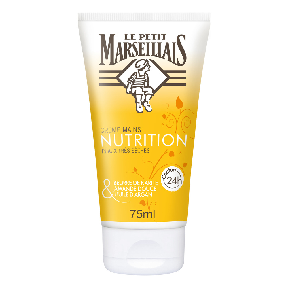 le petit marseillais Crème Mains - Nourrissante Peaux très Sèches - Tube 75 ml Crème mains