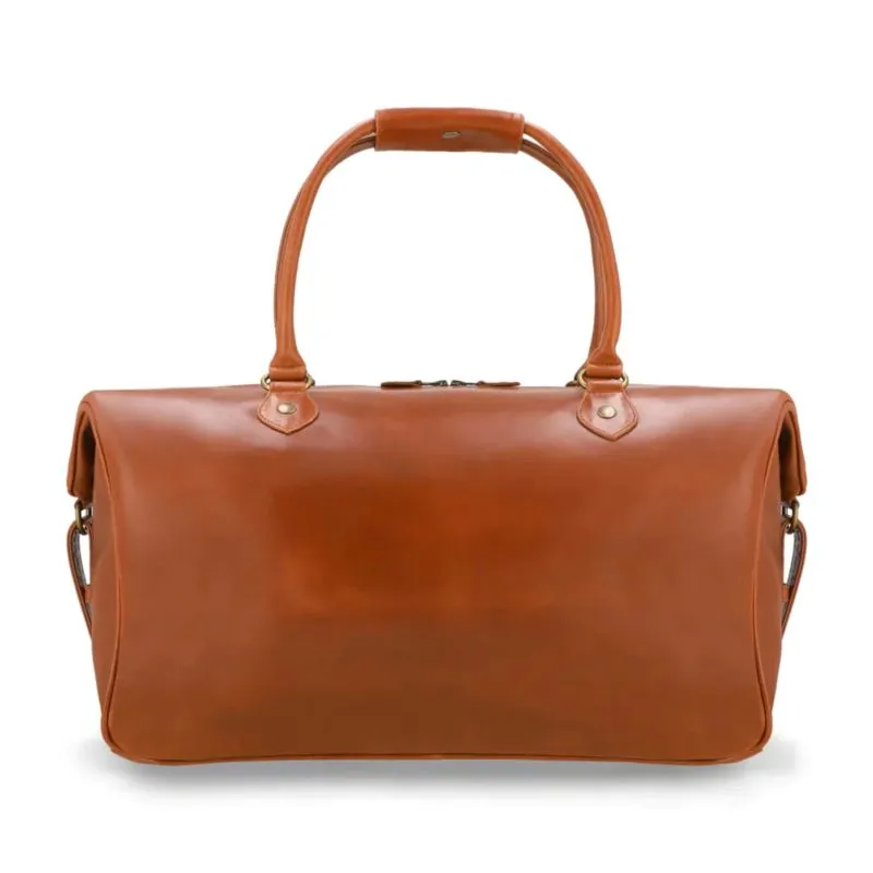 Buckle & Seam Leder Weekender Linwood - Cognac \/ Blau