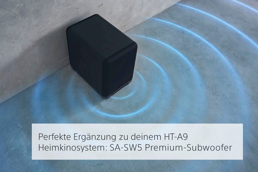 Sony HTA9 + SASW5 7.1.4 Lautsprechersystem (Bluetooth, LAN (Ethernet), WLAN, 804 W, 4.0.4 Dolby Atmos, 360° Spatial Sound Mapping-Technologie)