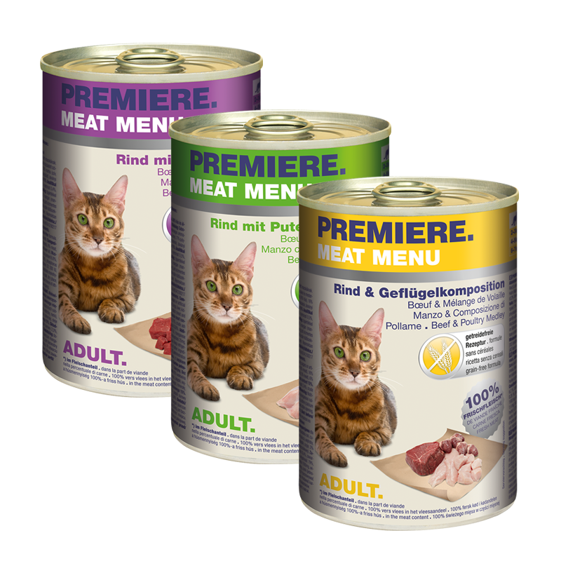 PREMIERE Nassfutter PREMIERE Meat Menu Adult Mixpaket 6x400g Mixpaket 2