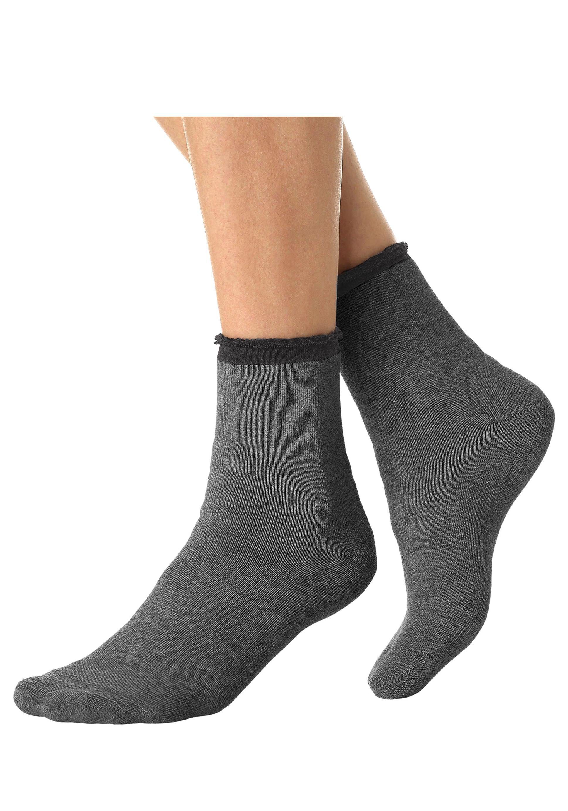 Lavana Kuschelsocken (Set, 4-Paar) mit Innenfrottee