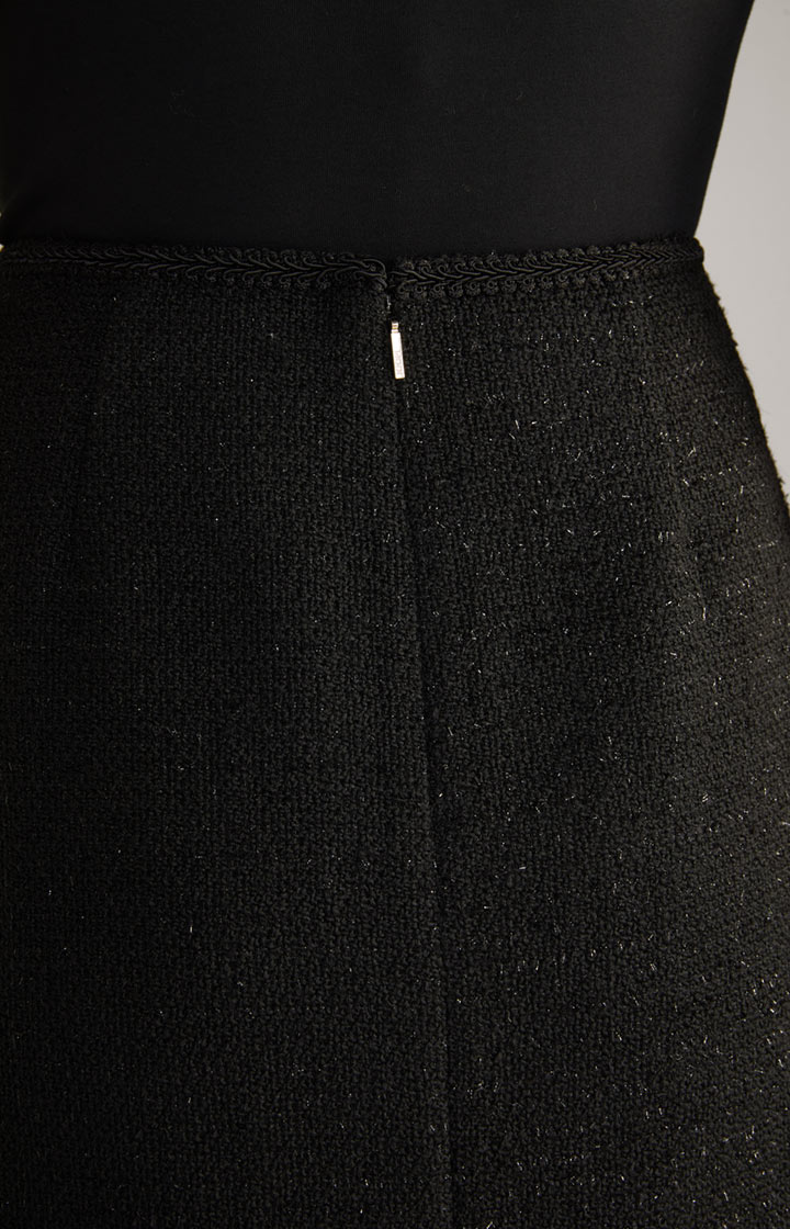 Tweed-Rock in Schwarz