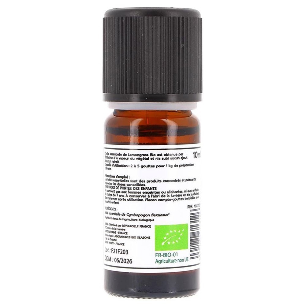 NIJIKO Organic Lemongrass Essential Oil