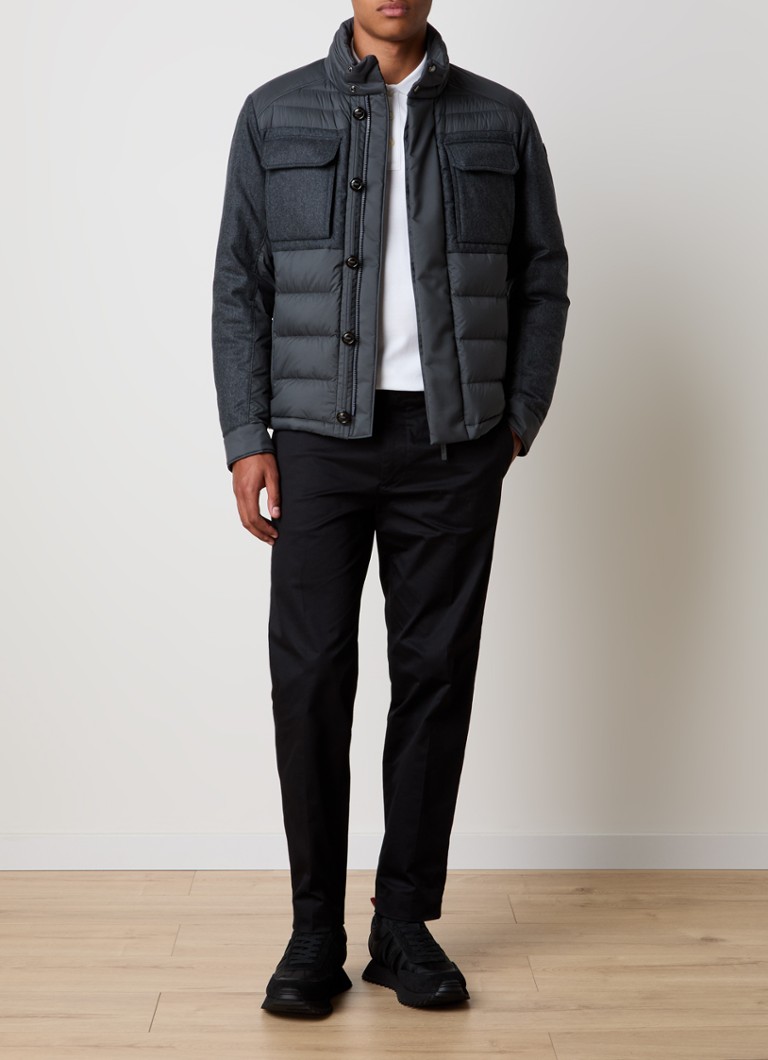 Giacca imbottita Moncler Vallanta con cappuccio ripiegabile