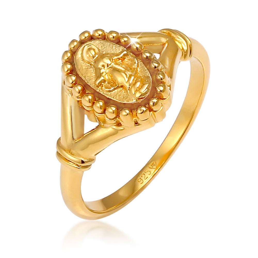 Elli Elli Bague L'image de la femme, symbole de la foi, tendance religieuse en argent  Bague