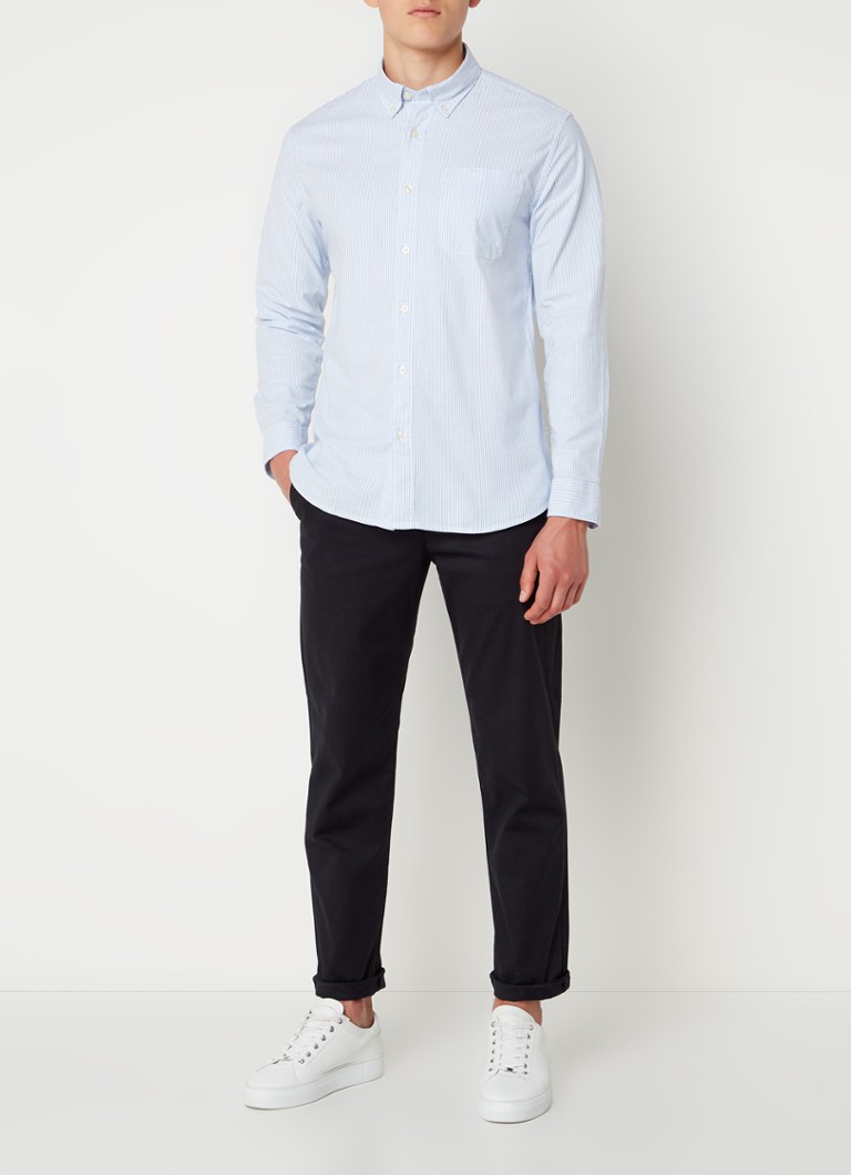 Chemise Homme Noos coupe classique avec poche poitrine et imprimé à rayures