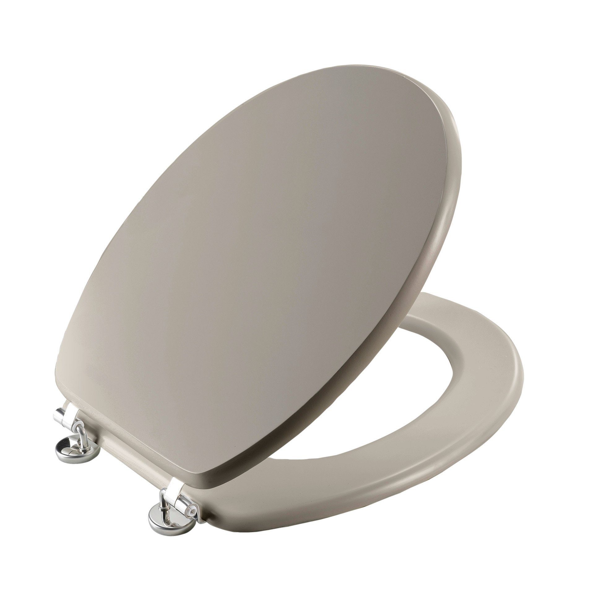 dynamic24 WC-Sitz, Toilettendeckel matt mit Metallscharnieren