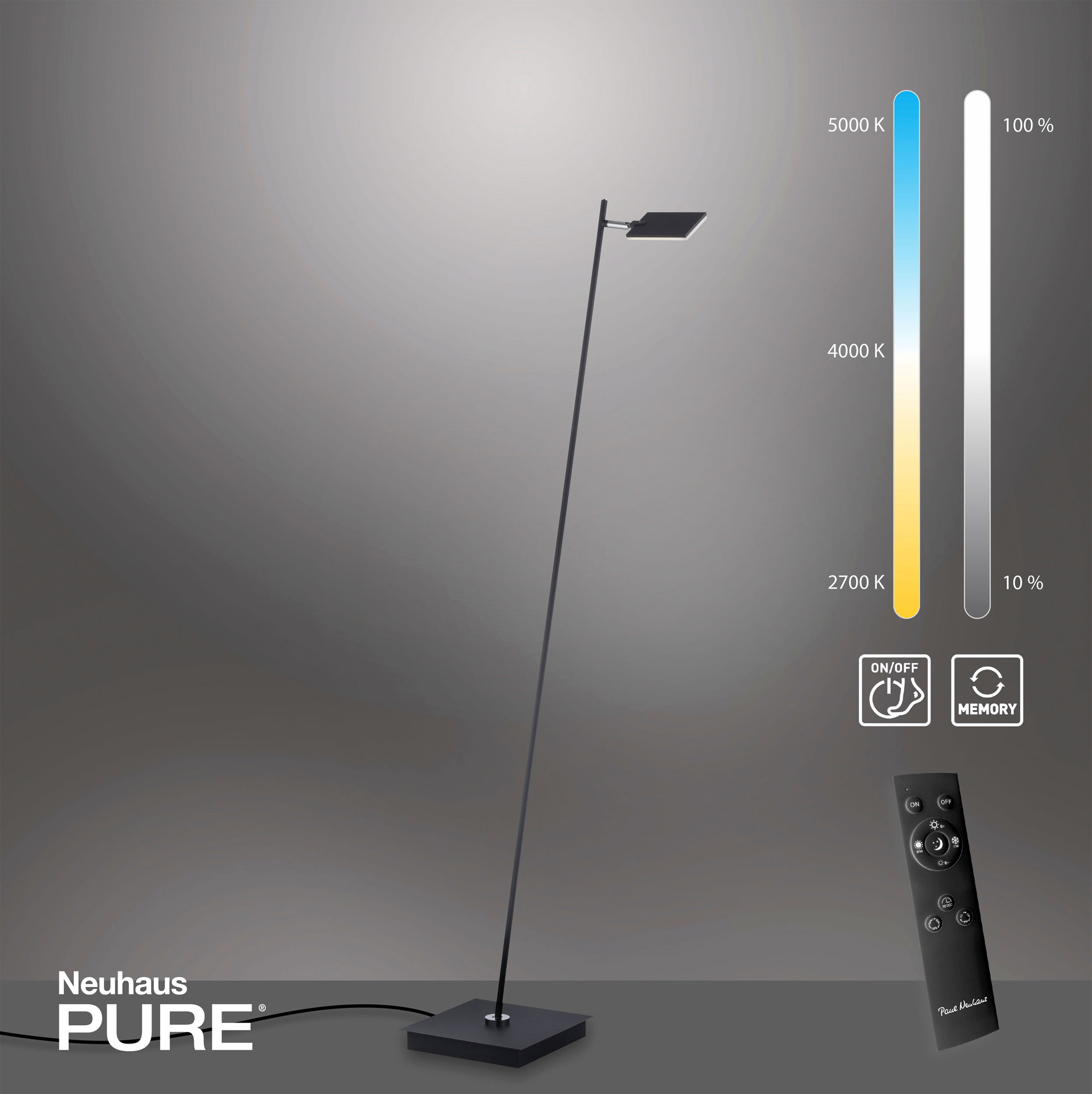 PURELED-Stehleuchte 1flg