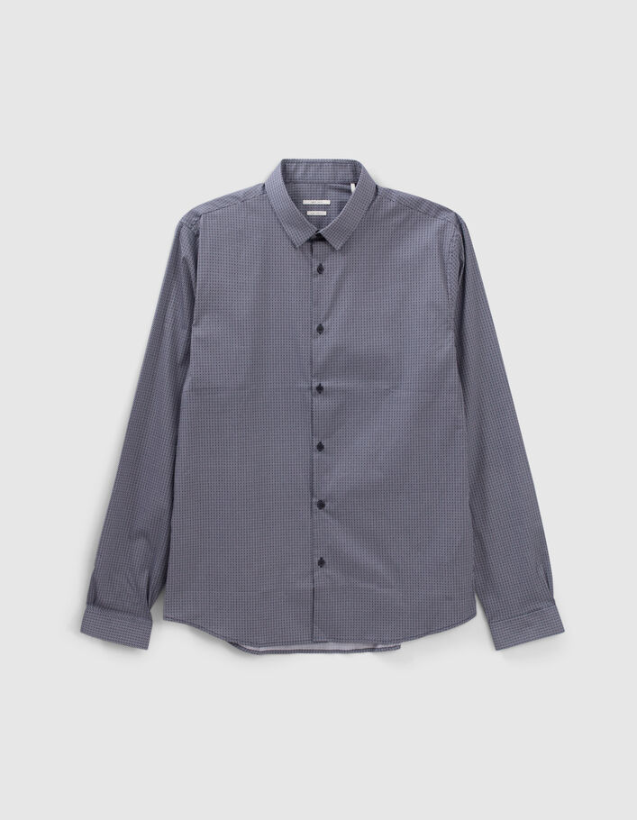 Chemise SLIM marine minimaliste EASY CARE Homme