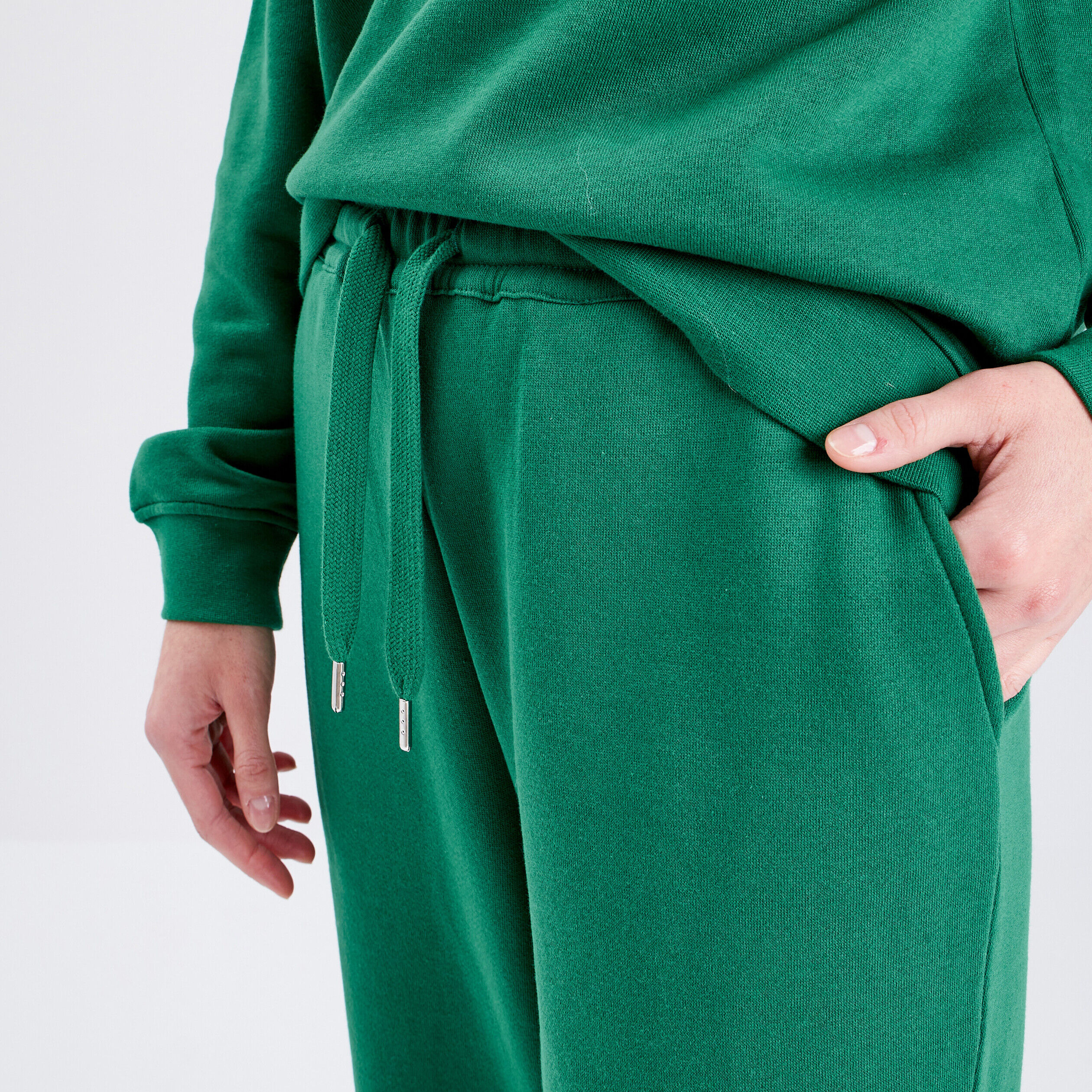Pantalon casual chino vert femme | Cache Cache