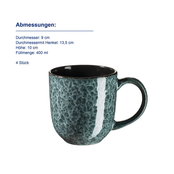 Kombiservice Filippa, grün, 16-tlg.
