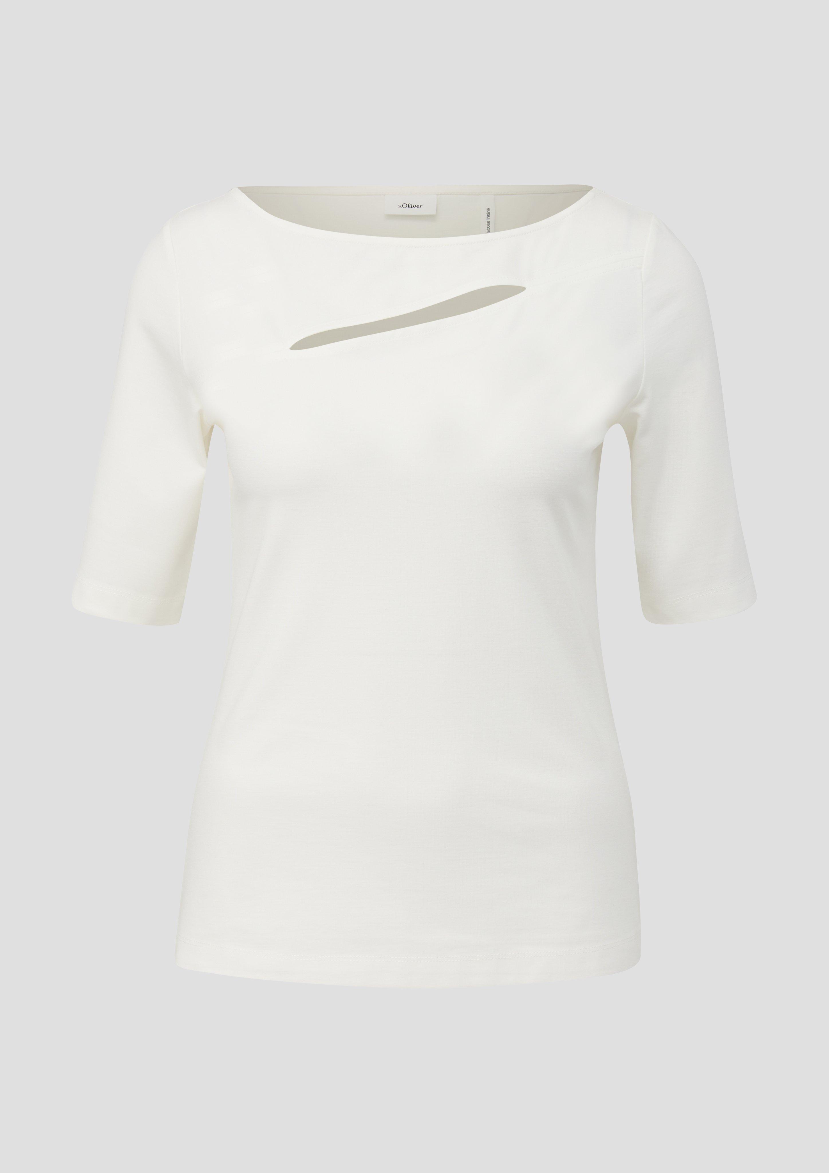 T-Shirt mit Schlitz  2148007-0200