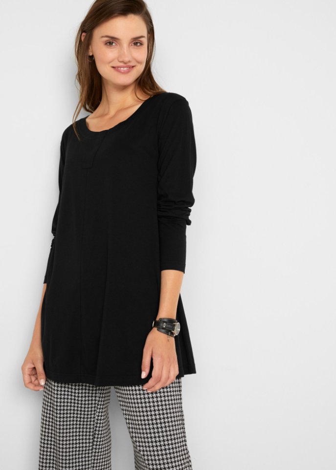 Langarmshirt in A-Linie