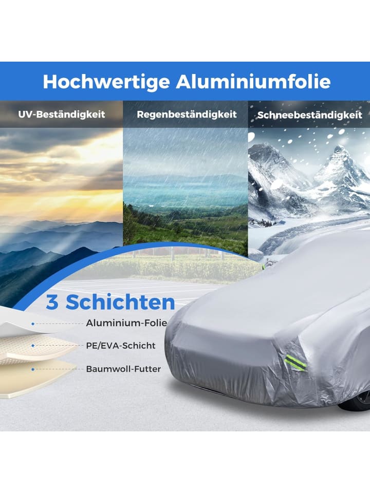 COSTWAY Abdeckplane Auto für Limousine bis zu 479 cm in Grau günstig kaufen onesize