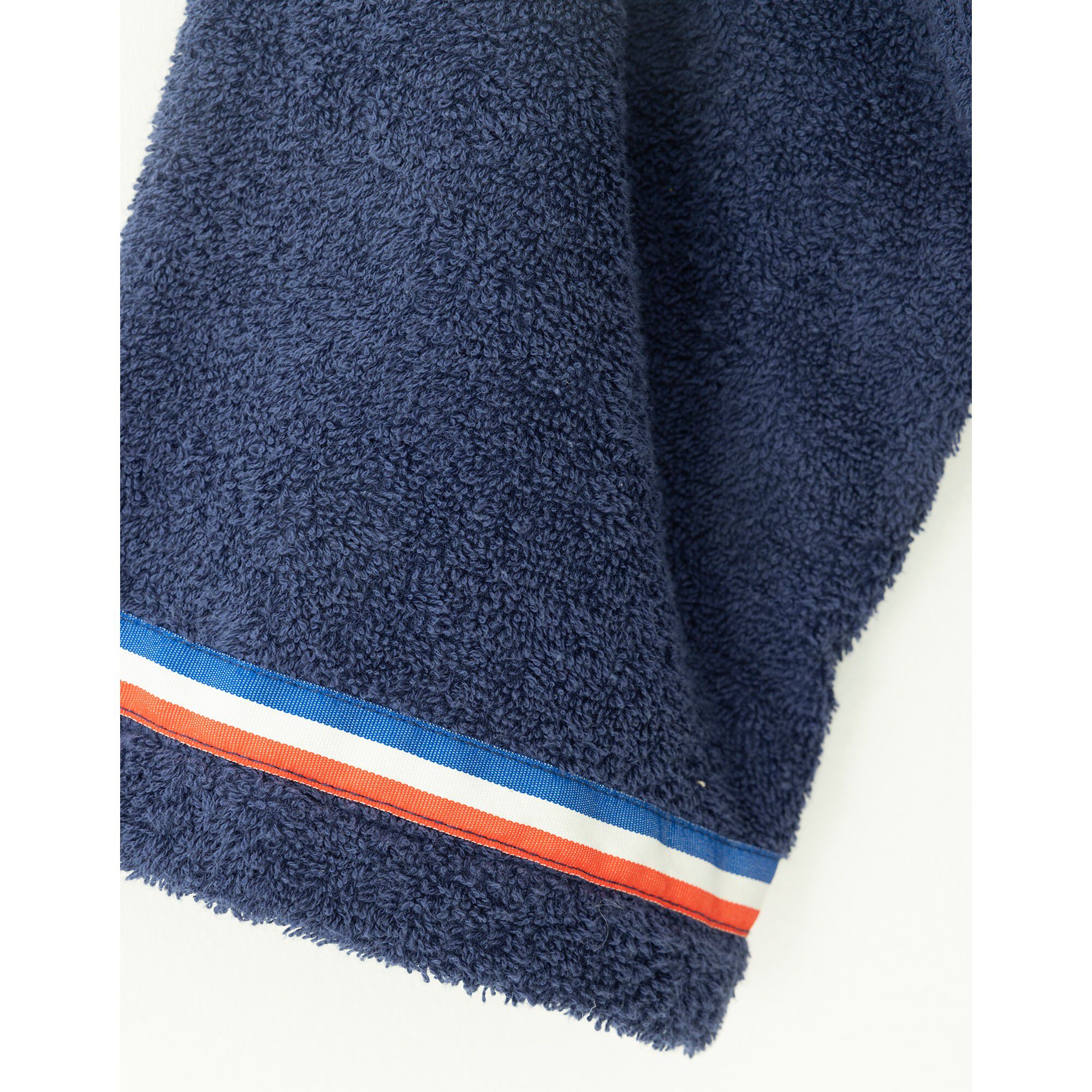 Peignoir de bain adulte JO Paris 2024 col kimono, éponge bouclette