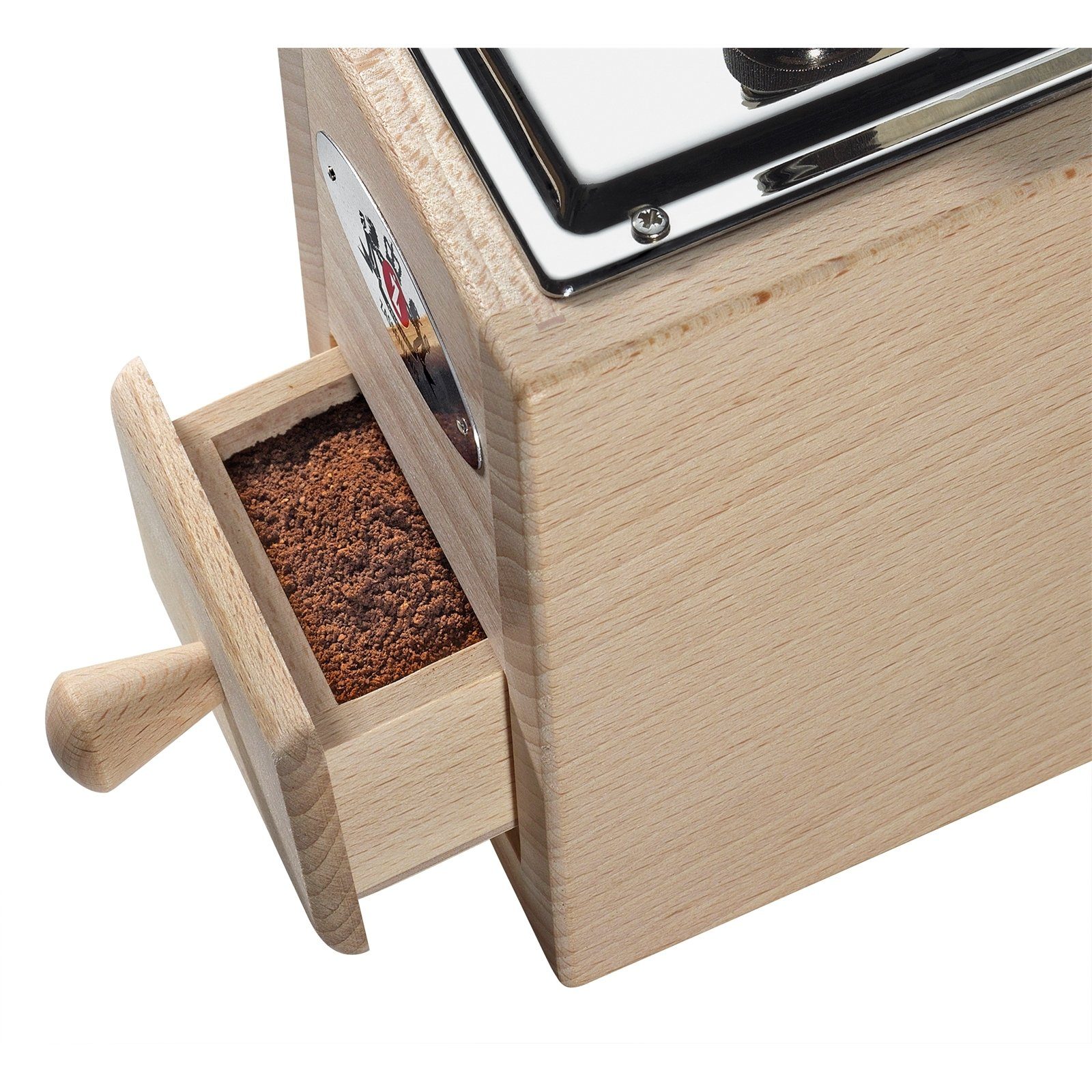 ZASSENHAUS Kaffeemühle Kaffeemühle mechanisch, Buche natur Santiago Eco