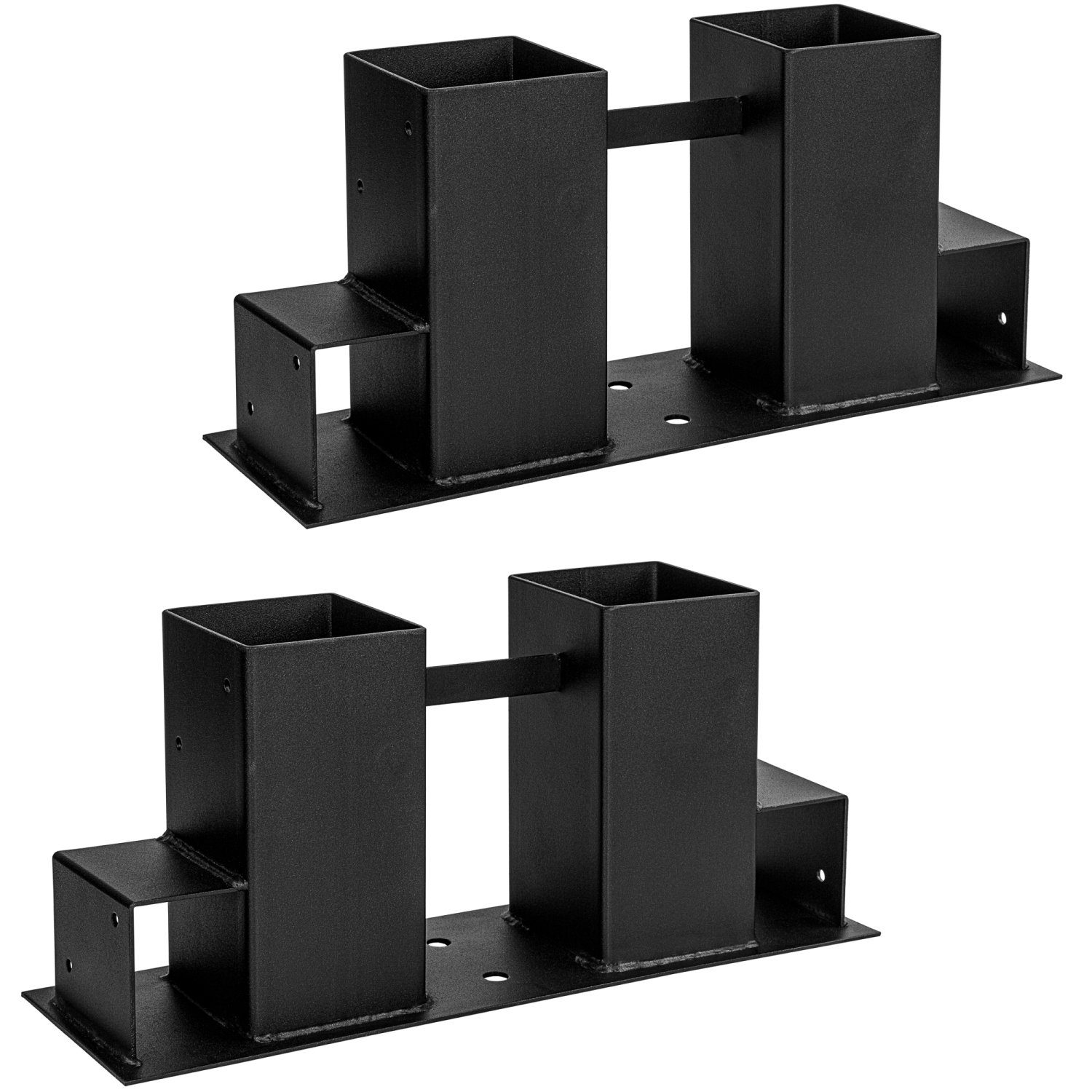 STILISTA Kaminholzregal Holzstapelhilfe Brennholzregal Holzstapelhalter, BxTxH:34,00x10,00x15,00 cm, (Set, 2-St), pulverbeschichtet für 70 x 70 mm und 40 x 60 mm Kanthölzer, 2er, 4er oder 8er Set, Farbwahl