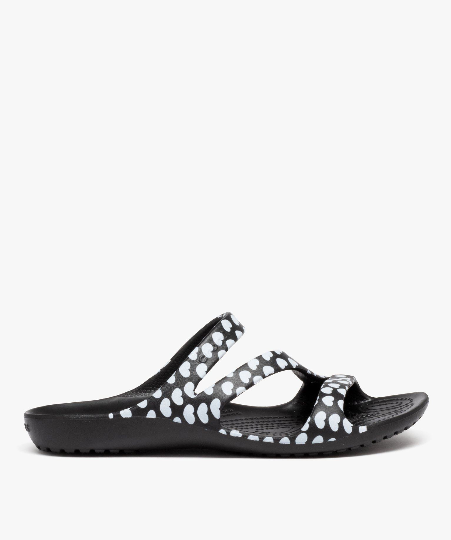Mules de piscine femme bride en Z à motifs - Crocs noir | GEMO