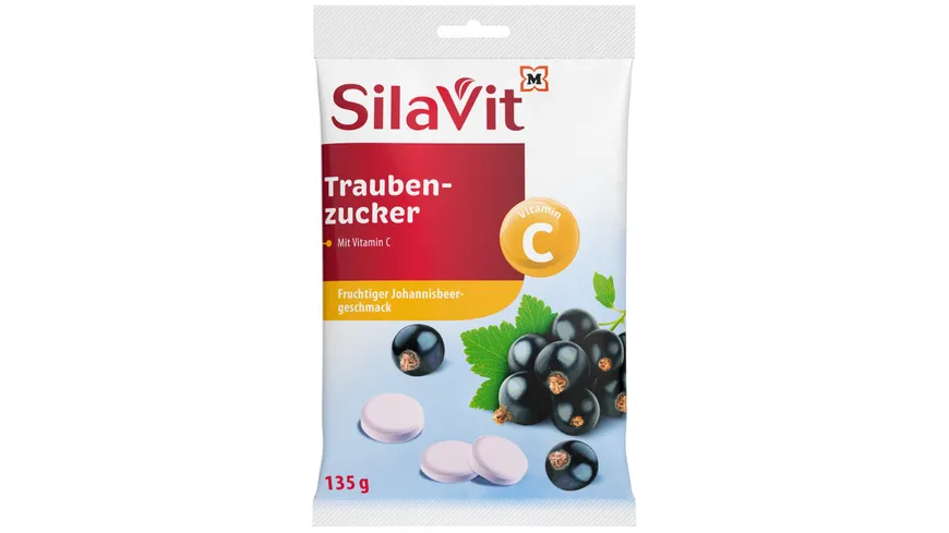 SilaVit Traubenzucker Cassis 135 g