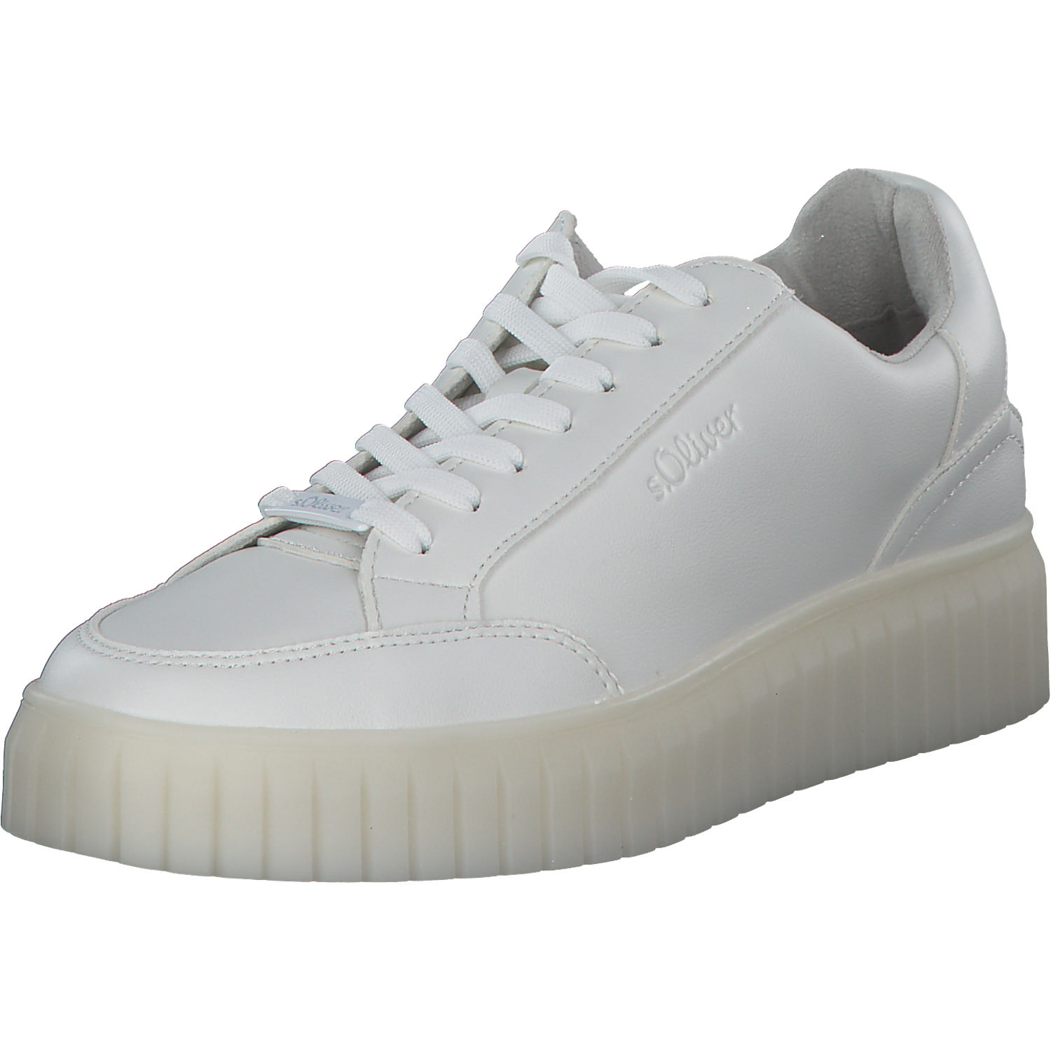 s. Oliver 23645, Schnürschuhe, Damen, white
