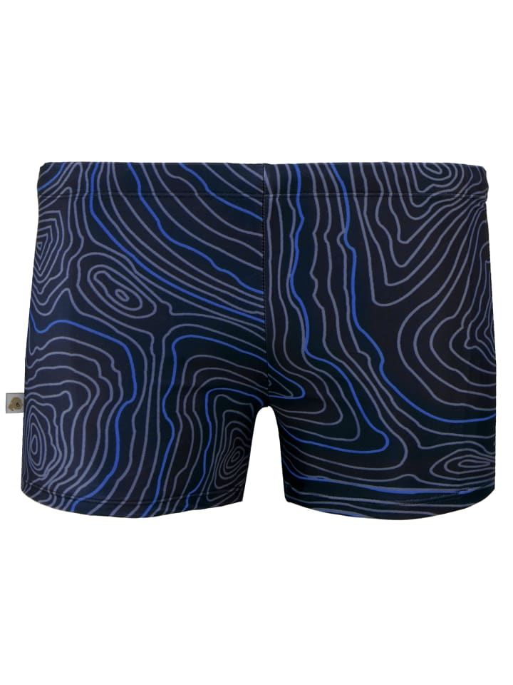 GUGGEN MOUNTAIN Badehose Linien in Blau günstig kaufen