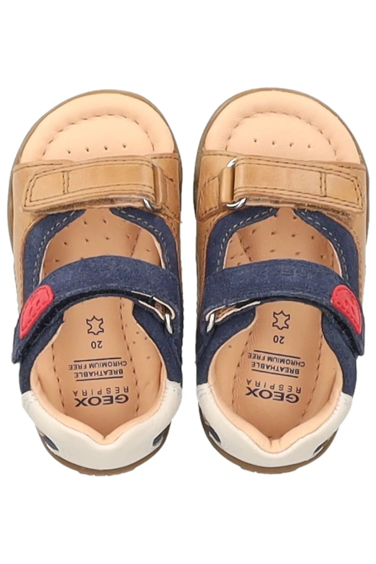 Geox  Sandalette - Braun - Flacher Absatz