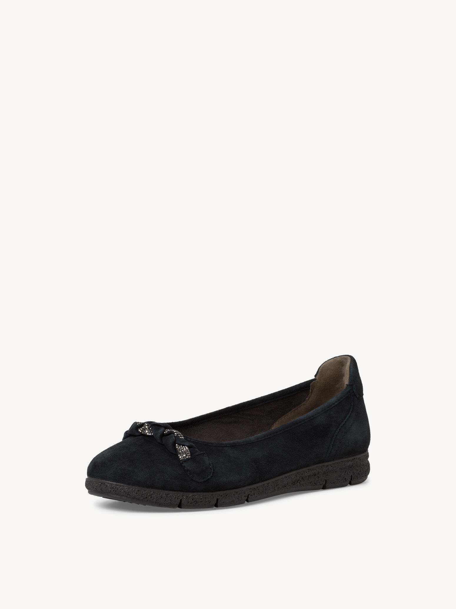 Ballerine en cuir - bleu