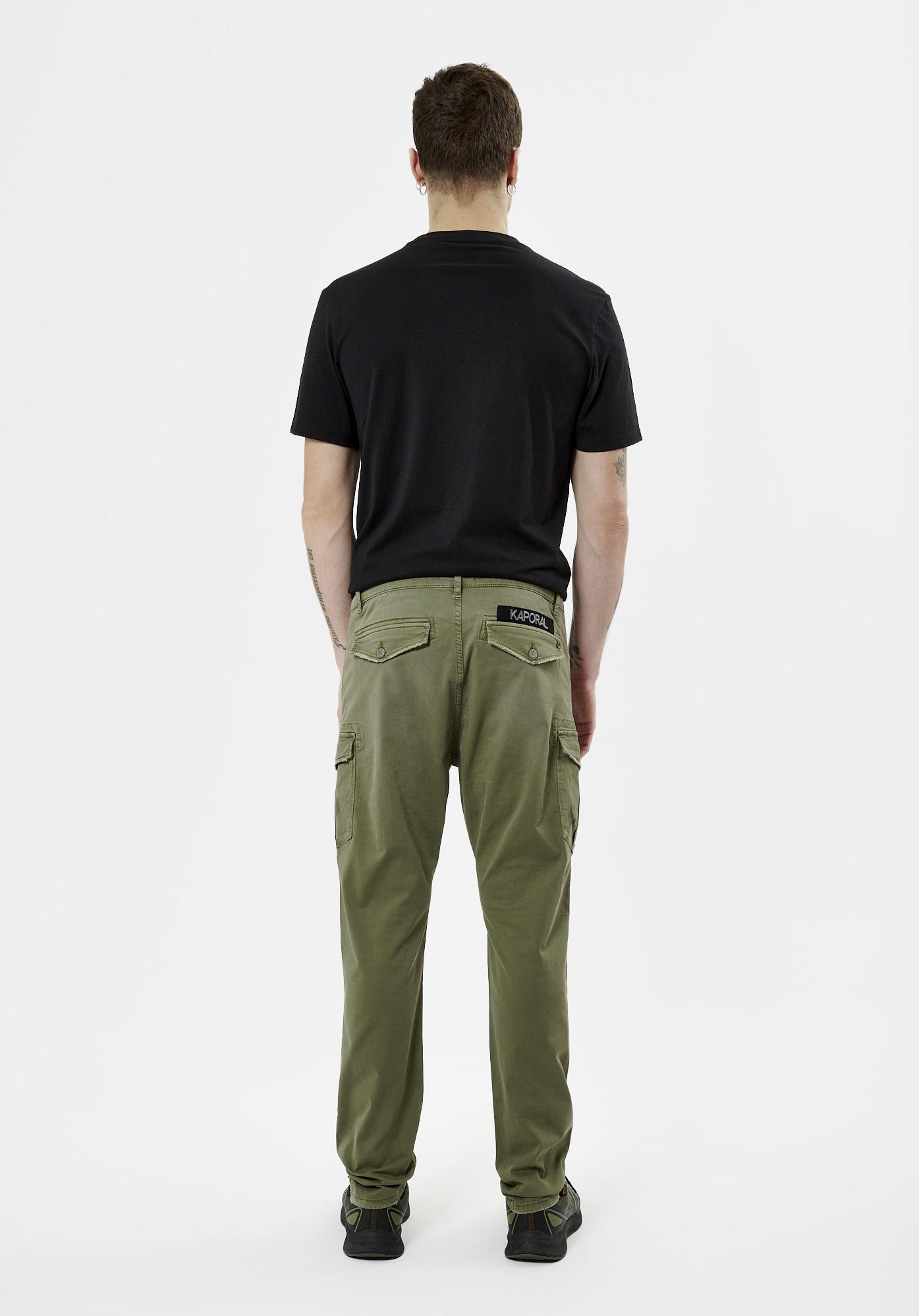 KALIS  Jean relaxed kaki Homme