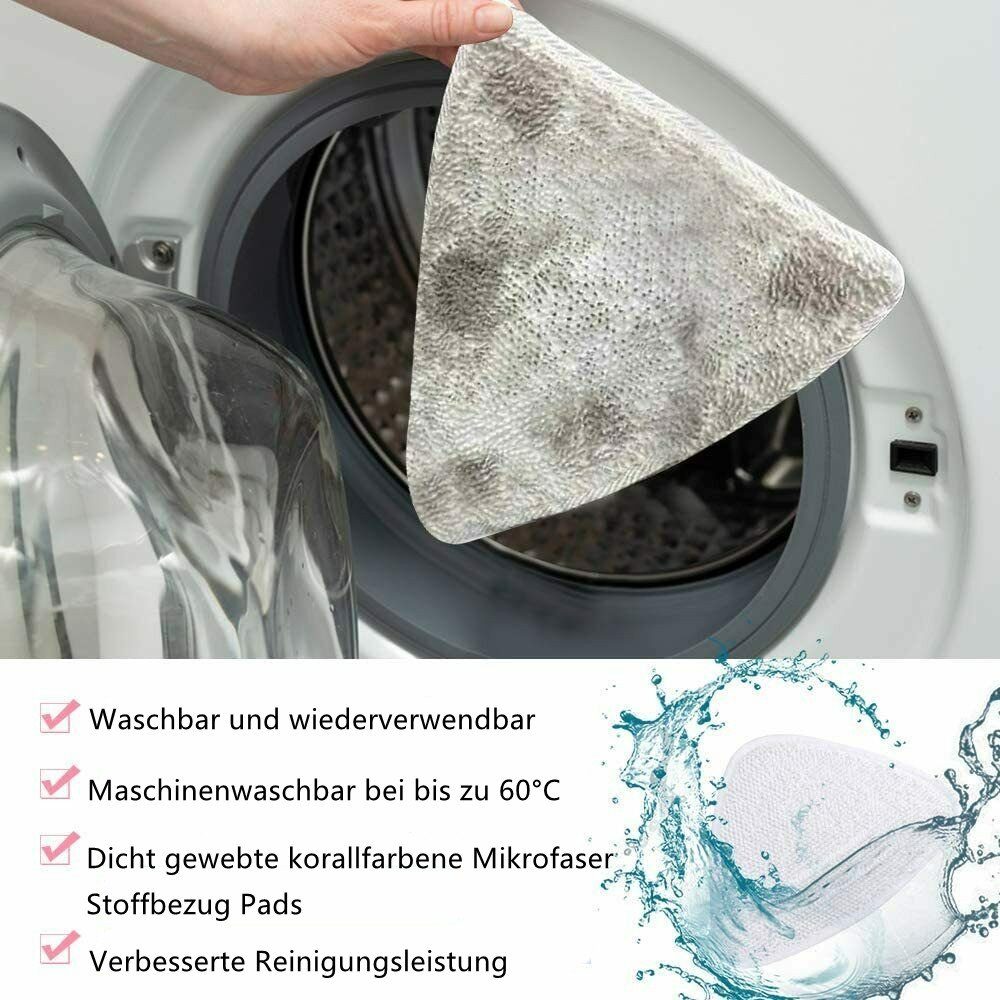 LETGOSPT Staubsaugerbeutel 6x Ersatzbezüge für Vileda Steam Dampfreiniger, Microfaserbezügen 100 Grad Hot Spray Steam Tücher
