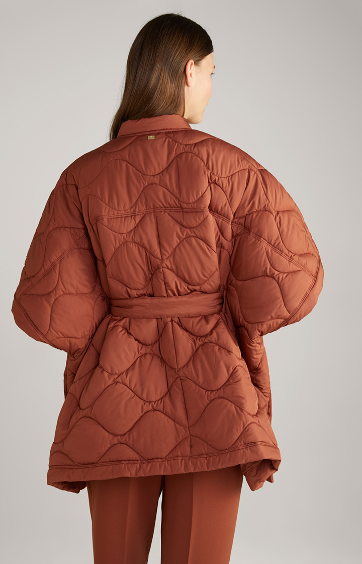 Stepp-Cape-Jacke in Kupferbraun