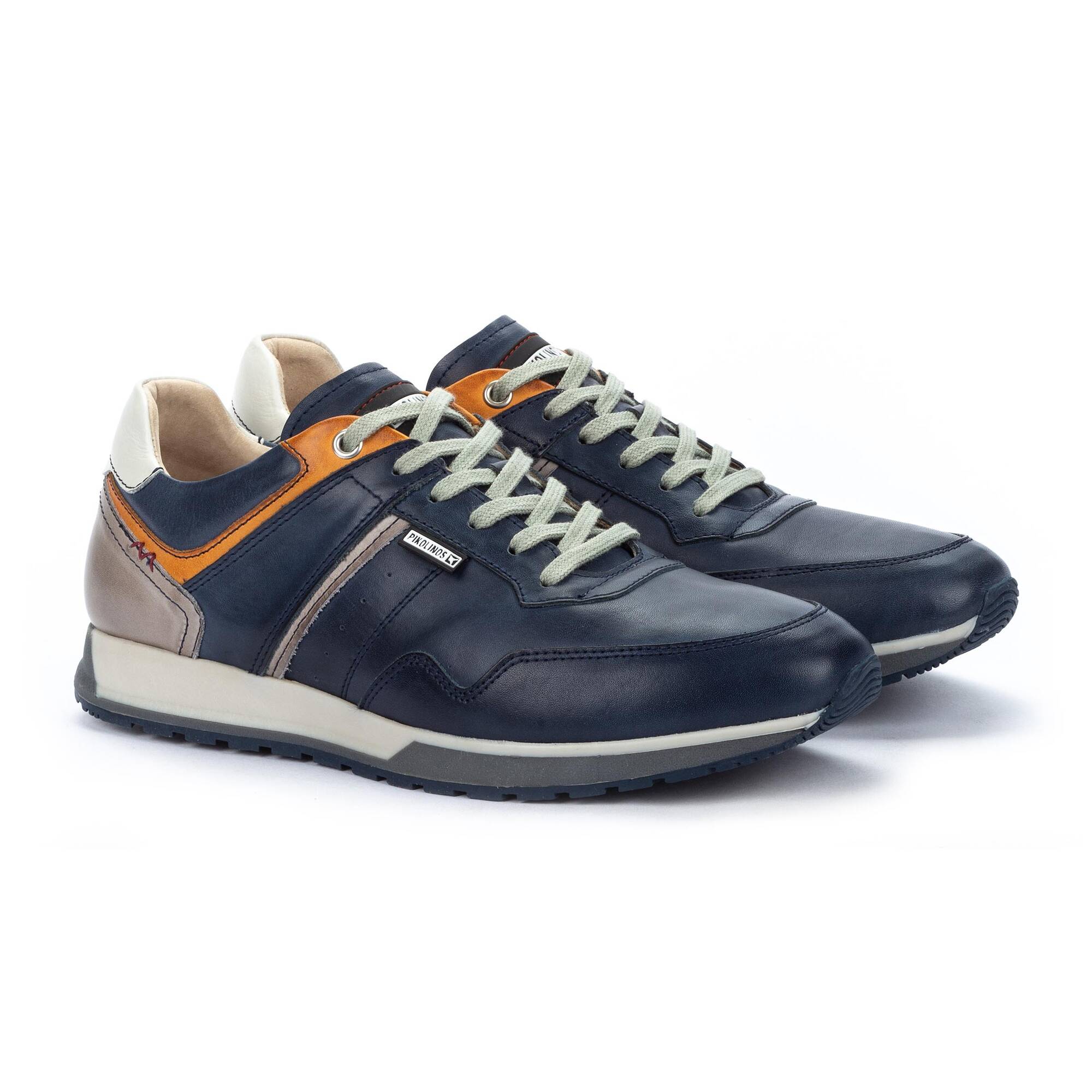 Męskie buty sportowe casualowe - NIEBIESKIE
